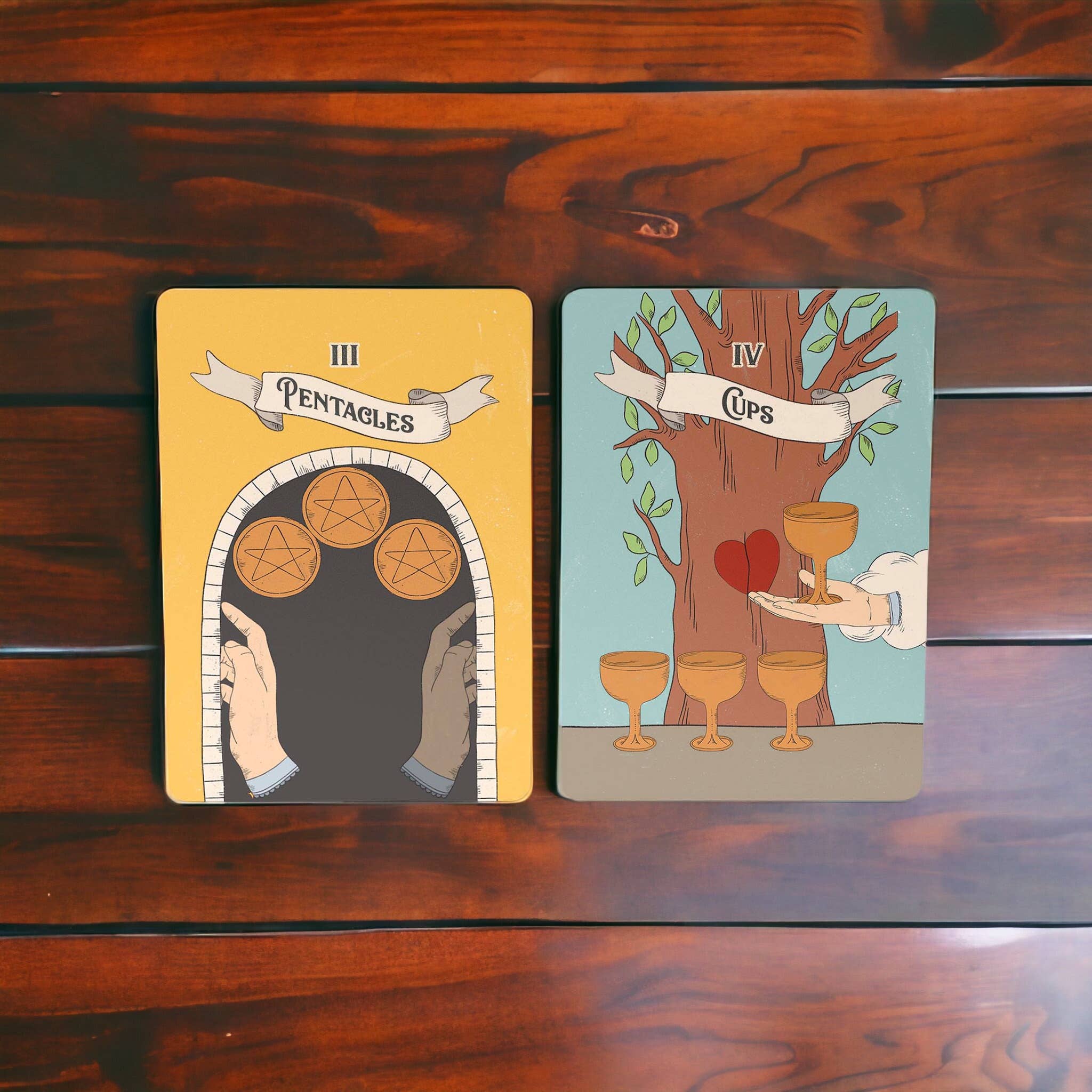 Dio Candle Company - Vente Cartes de tarot - Jeu de tarot Rider Waite - Costumes codés par couleur au format poker11