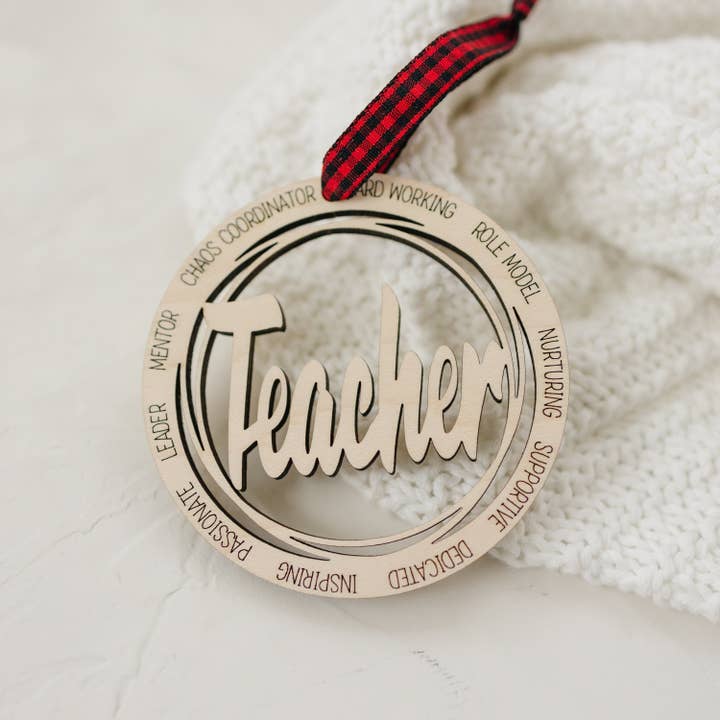 Weihnachtsdekoration für Lehrer für den Großhandel von Woodlander Workshop