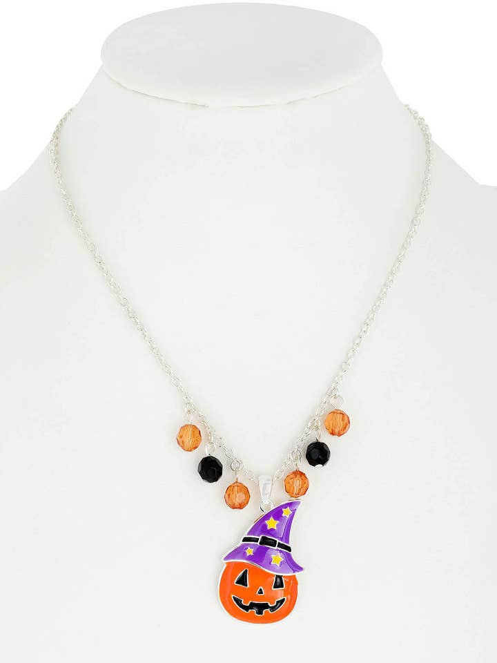 Wizard Jack O Lantern Necklace for wholesale by SP Sophia Collection