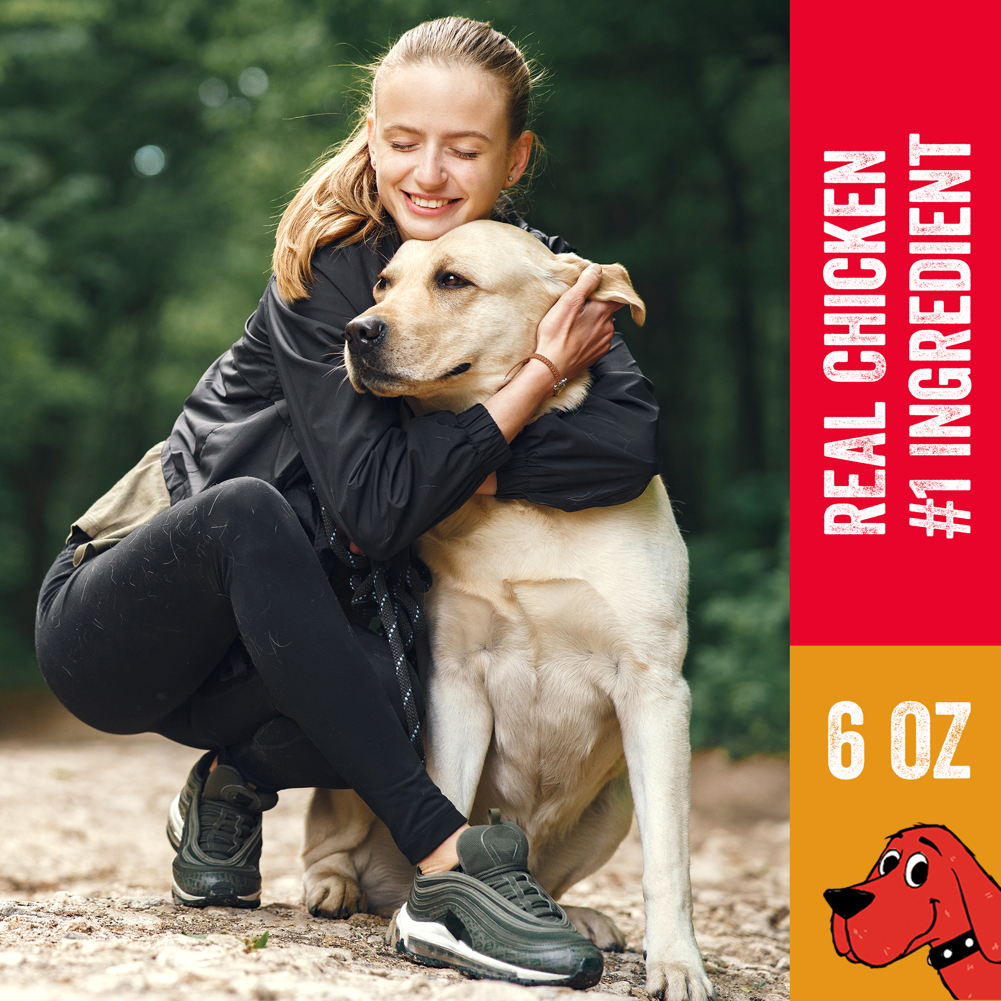 J&C PET SUPPLY LLC - Wholesale Pet Treats - Dog - Clifford The Big Red Dog Chicken Meatballs 6 oz Dog Chews7