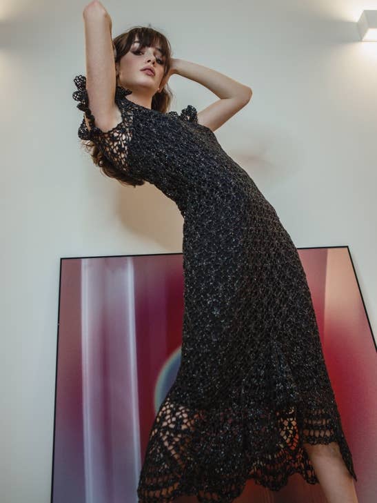 Crochet Knit Dress for wholesale by Laura Theiss