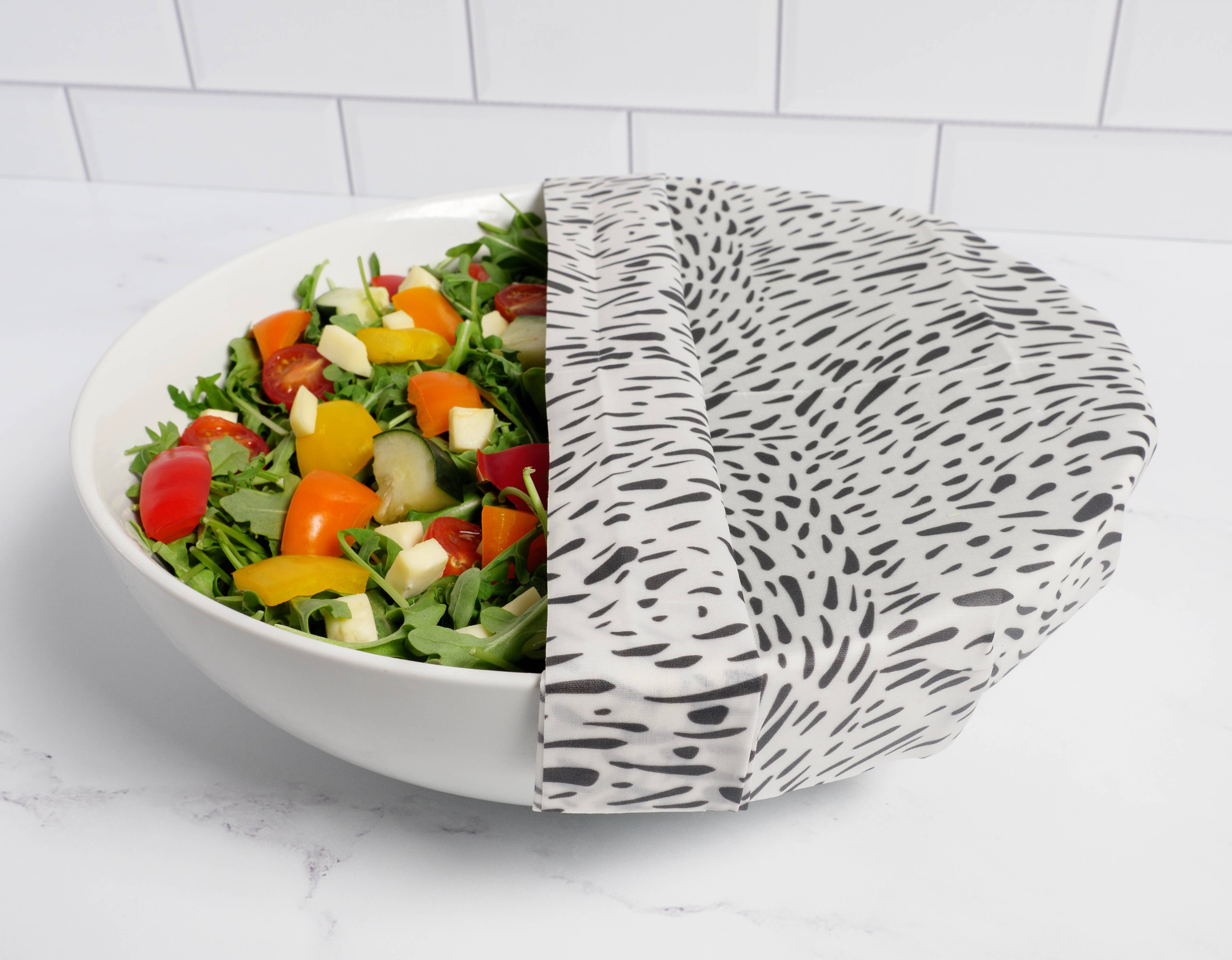 Z Wraps - Vente Sachet de conservation/film alimentaire - Lot de 3 emballages alimentaires réutilisables Z Wraps, noir et blanc3