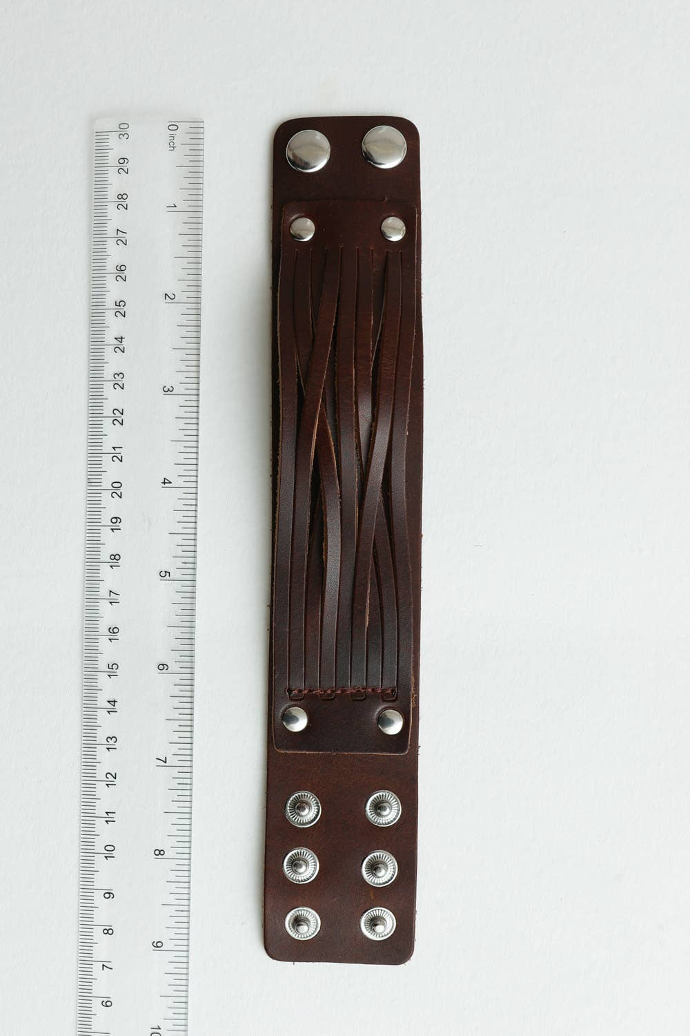 Leto Accessories – wholesale Cuff bracelet – Braided Leather Cuff Bracelet w/ Adjustable Clasp3