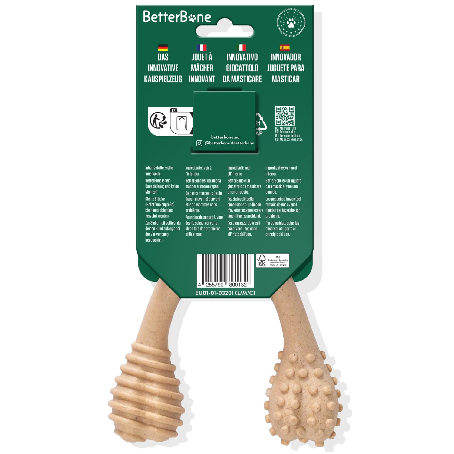 BetterBone - Wholesale Kauwspeeltje voor honden - Hond - DACH - Single: BetterBone / Groot / Medium / Klassiek (LMC)1