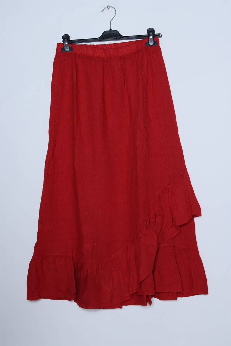 LÉA & LUC - Wholesale Skirt - Women's - 100% Linen Skirt REF. 800222