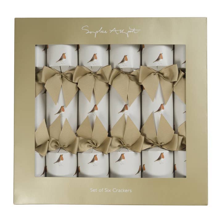 Sophie Allport - Wholesale Christmas Decoration - Robin Christmas Crackers (Set of 6)5