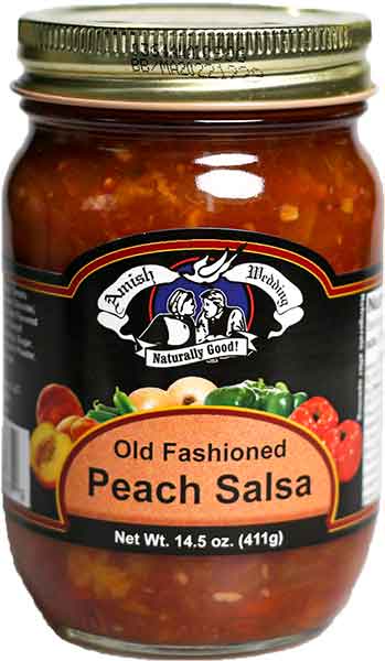 Hudson Meat Company - Wholesale Salsa - SALSA PEACH PINTS     -     AMISH WEDDING0