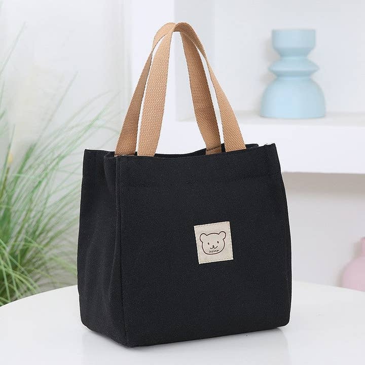FurDecoration - Wholesale Tote bag – Women's - Cute Bear Large Capacity Canvas Tote Bag