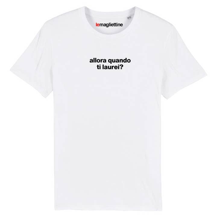 SÅ HVORNÅR ER DU DIMITTERET? (T-SHIRTS) for engroshandel hos Le Magliettine