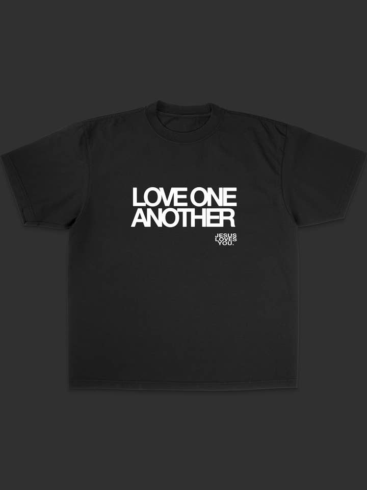 Jesus Loves You Company - Wholesale Screen Printed T-Shirt - Unisex - NEW || "Love One Another" Tee1