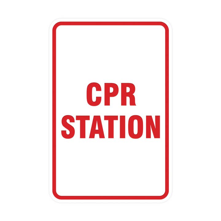 Portræt Rund Cpr Stationsskilt for engroshandel hos All Quality