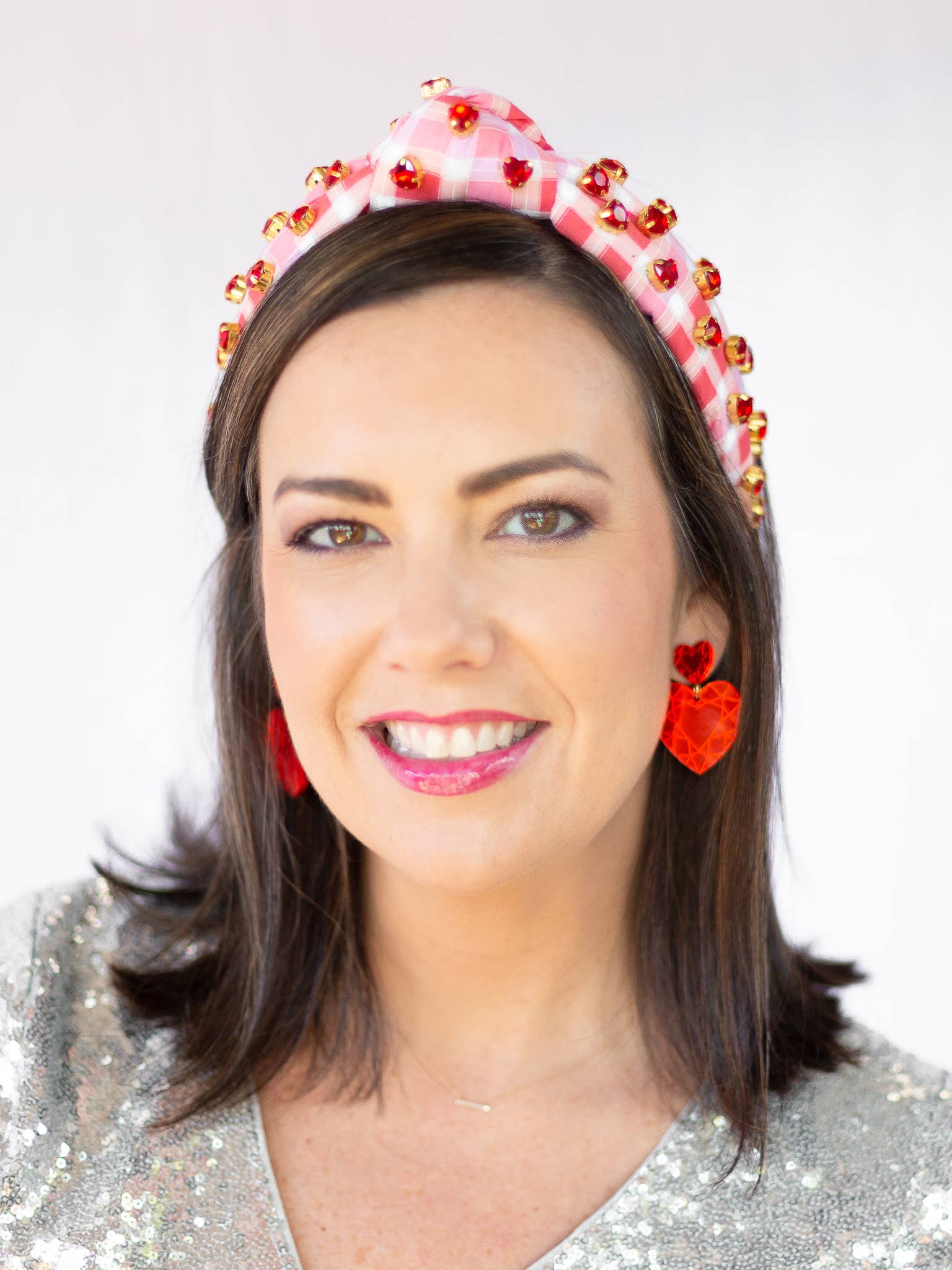 Sandy + Rizzo - Wholesale Fashion Headband - Women's - Red Hot Embellished Headband1