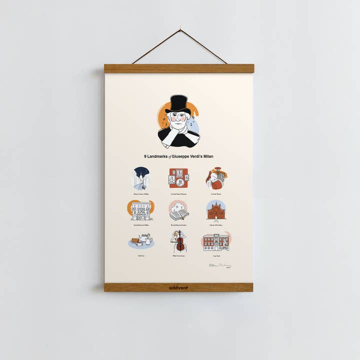 Addvent - Wholesale Poster - Giuseppe Verdi's Milan / Poster Art Print2