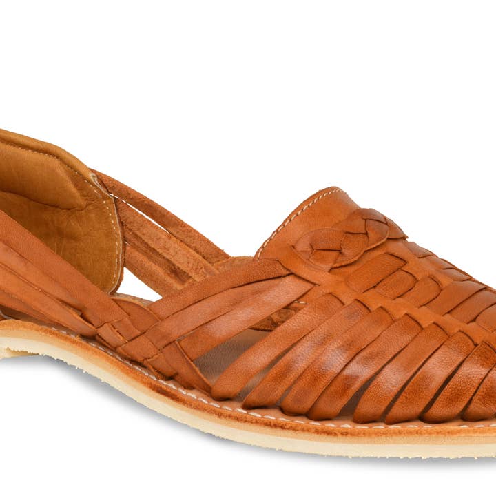 Hailey Walnut Leather Women's Sandals for wholesale on Faire