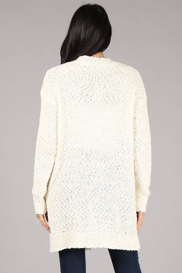 Oceanus Apparel - Wholesale Cardigan - Dames - OUG80160 Met Solid Popcorn versierde vesttrui15