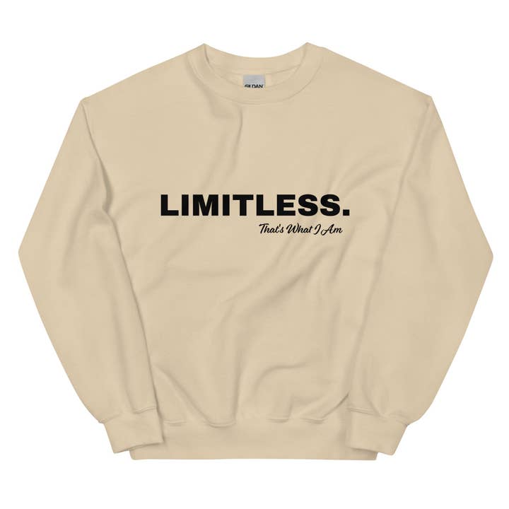 LIMITLESS Unisex Sweatshirt for wholesale by Maiden-Art MindfulChic Fashion