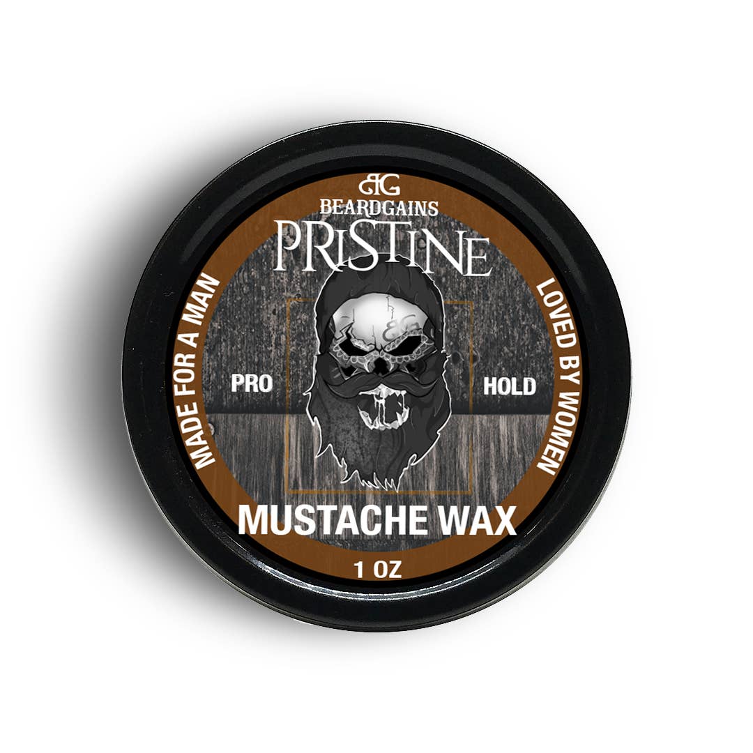Beard Gains - Wholesale Beard Styling Product - 1 oz Brown Firm Mustache Wax2