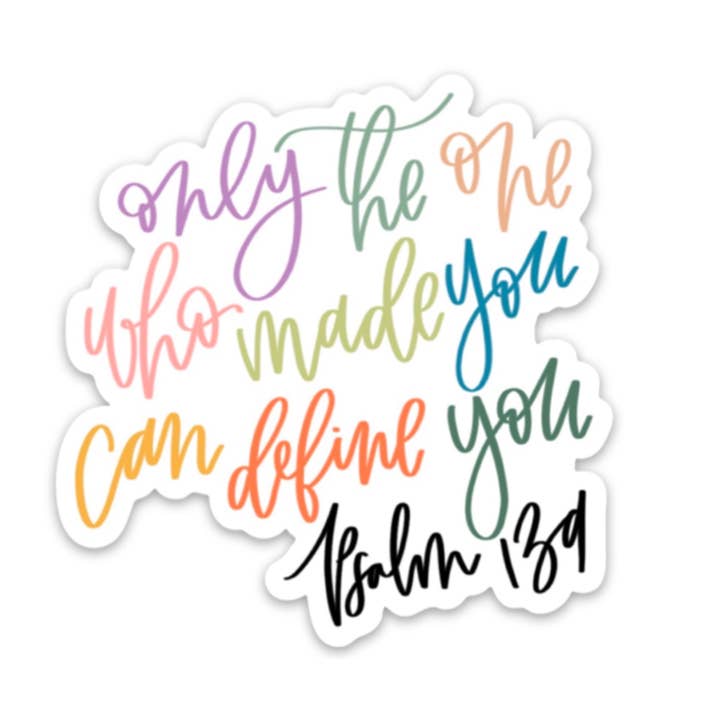 Sticker Psalm 139 | Christelijke stickers | Geloofsstickers voor wholesale door swaygirls