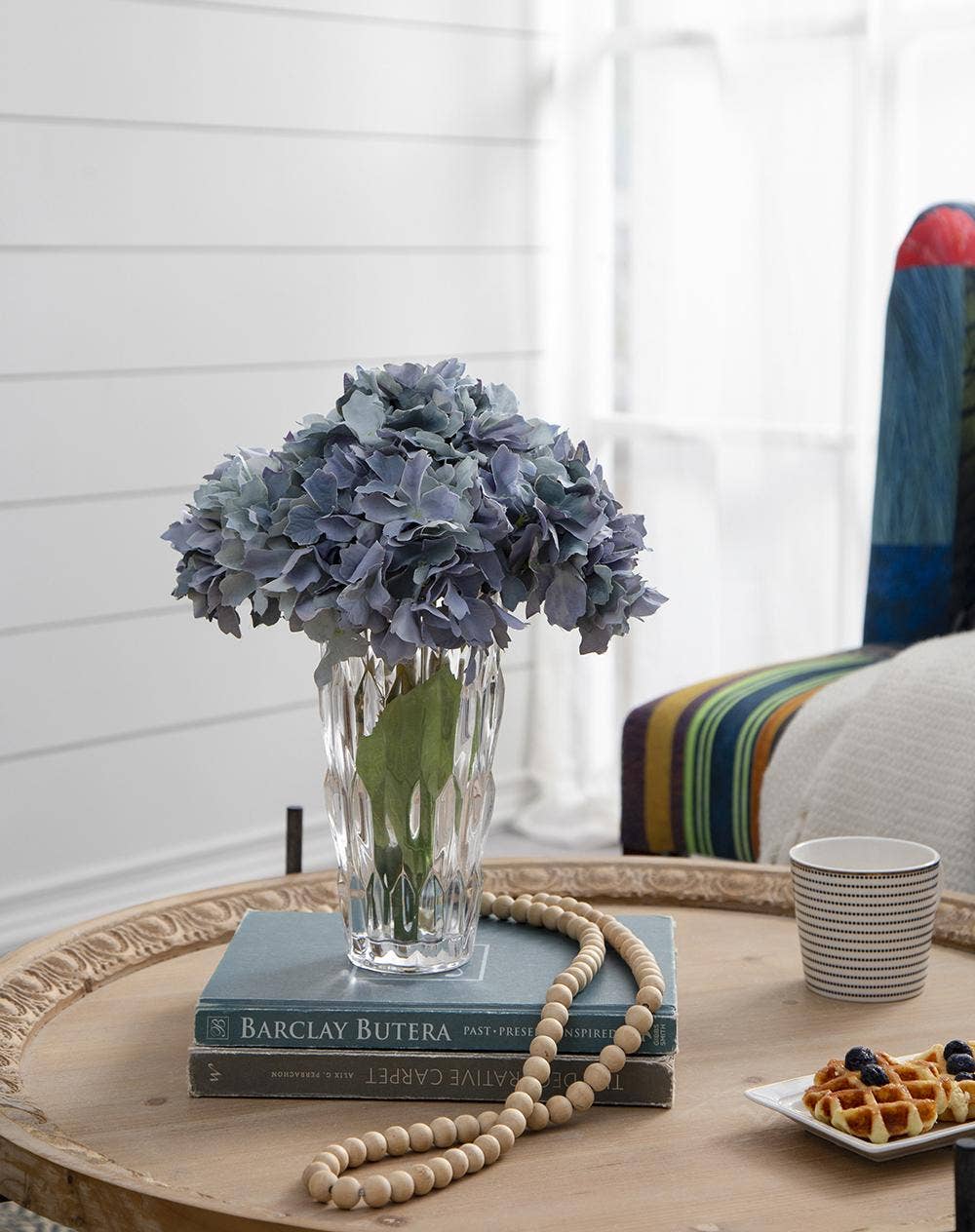 A&B Home Group Inc. - Wholesale Artificial Flowers - Almost Real 14" Hydrangea - Multi-Blue4