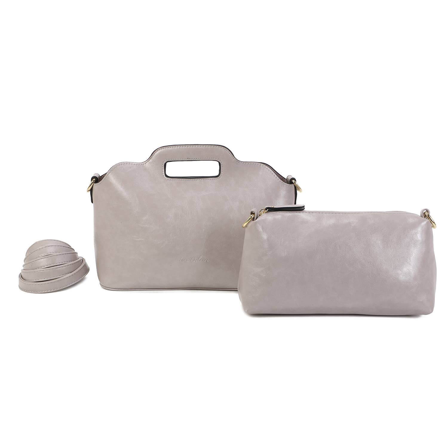 INES DELAURE – wholesale Top handle bag – women's – “Two in one” handbag22