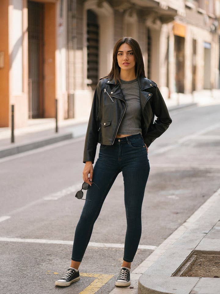 SKINNY MID RISE - DARK BLUE for wholesale by Matcha Jeans