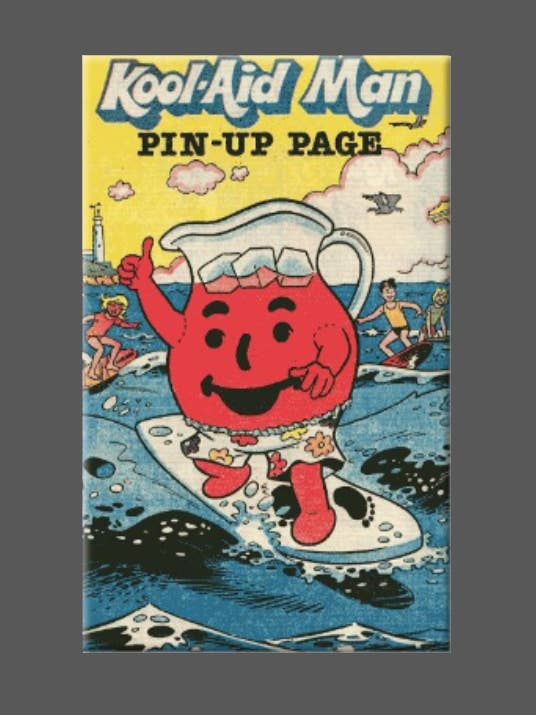 KOOL-AID MAN, imán, botón, espejo, página pin up de Kool Aid para venta al por mayor de Ba Ba Buttons