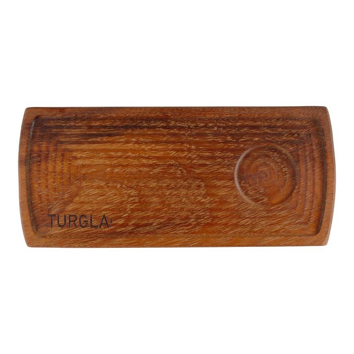 Wood 13.75" x 6" Rectangular Brown Wood Serving for wholesale by TURGLA HOME