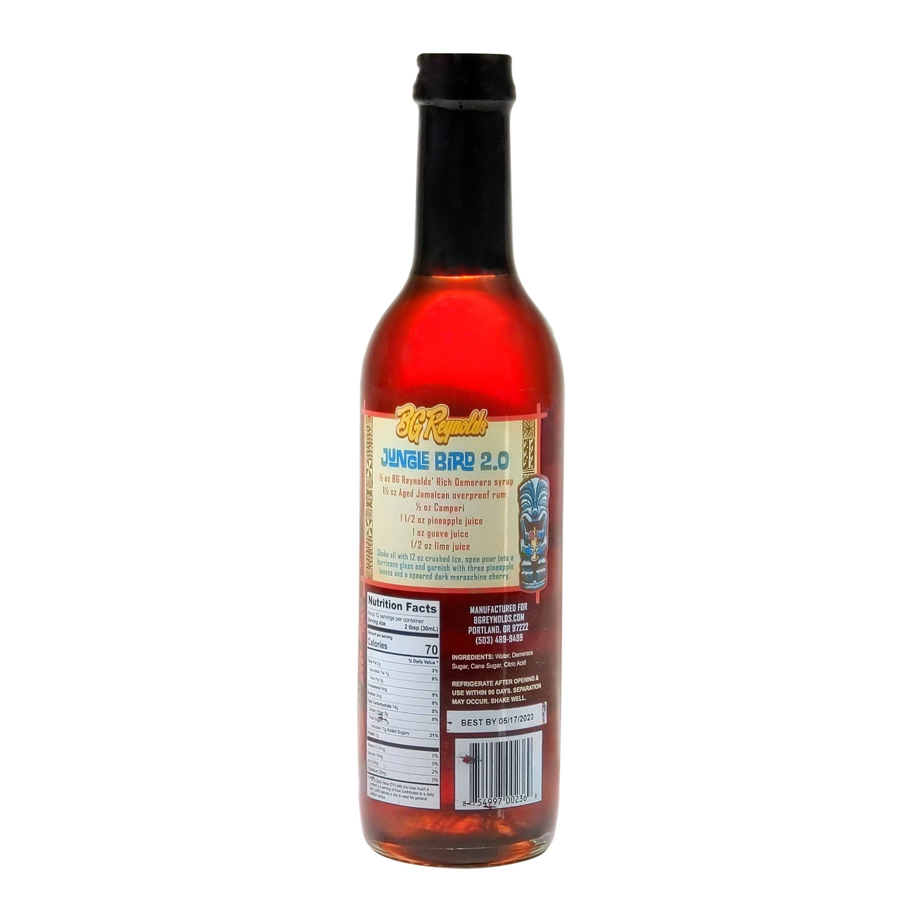 BG Reynold Syrups – wholesale Cocktailmix/-sockerlag – Rik Demerara cocktailsirap3