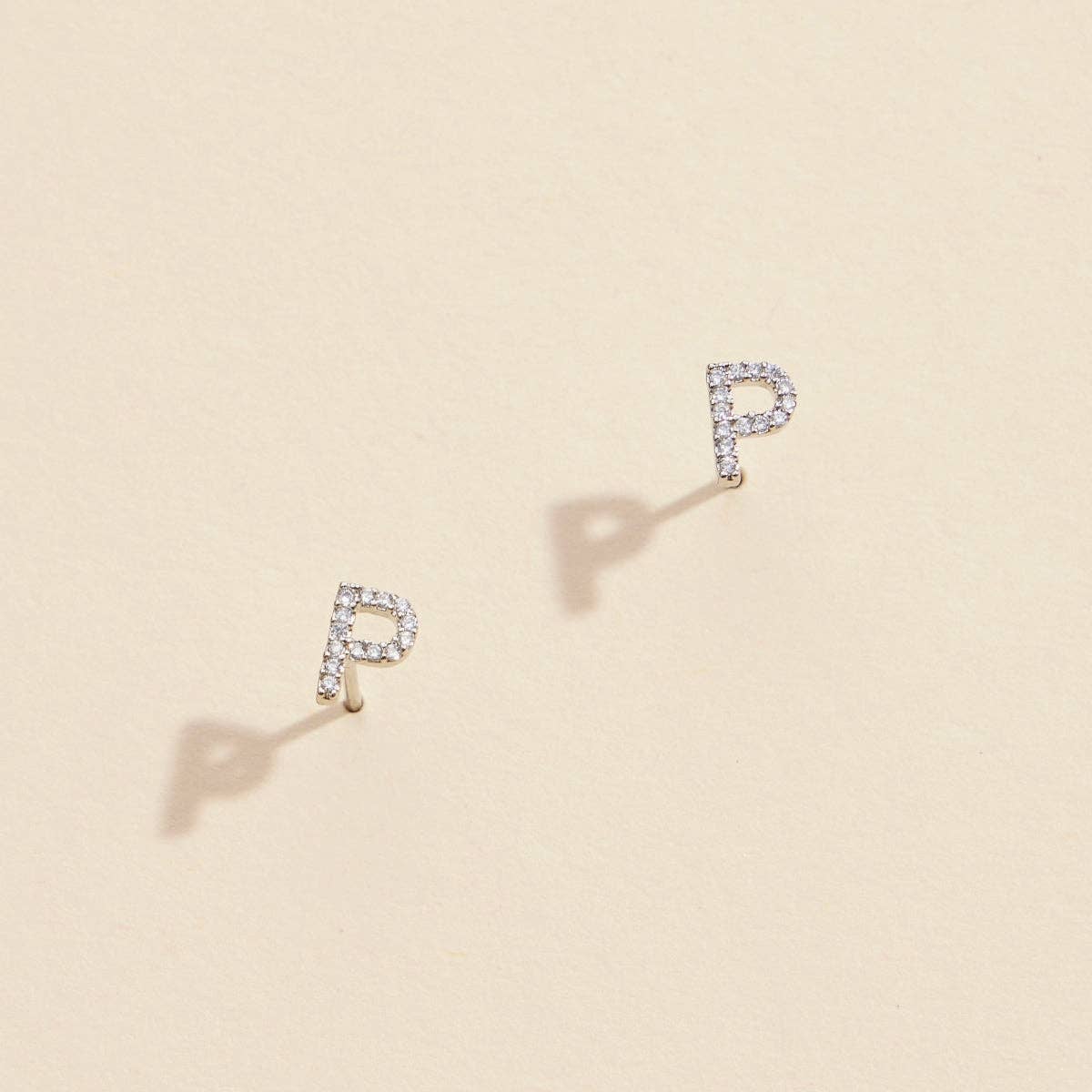 Lilla Haven - Wholesale Stud/Post Earrings - Initial Letter Stud Earrings – 12 Pack Bundle in Gold or Silver39