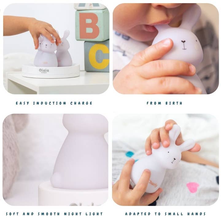 Olala Boutique - Wholesale Night Light - Kids & Baby - Charly Rabbit LED Night Light - Induction Charging2