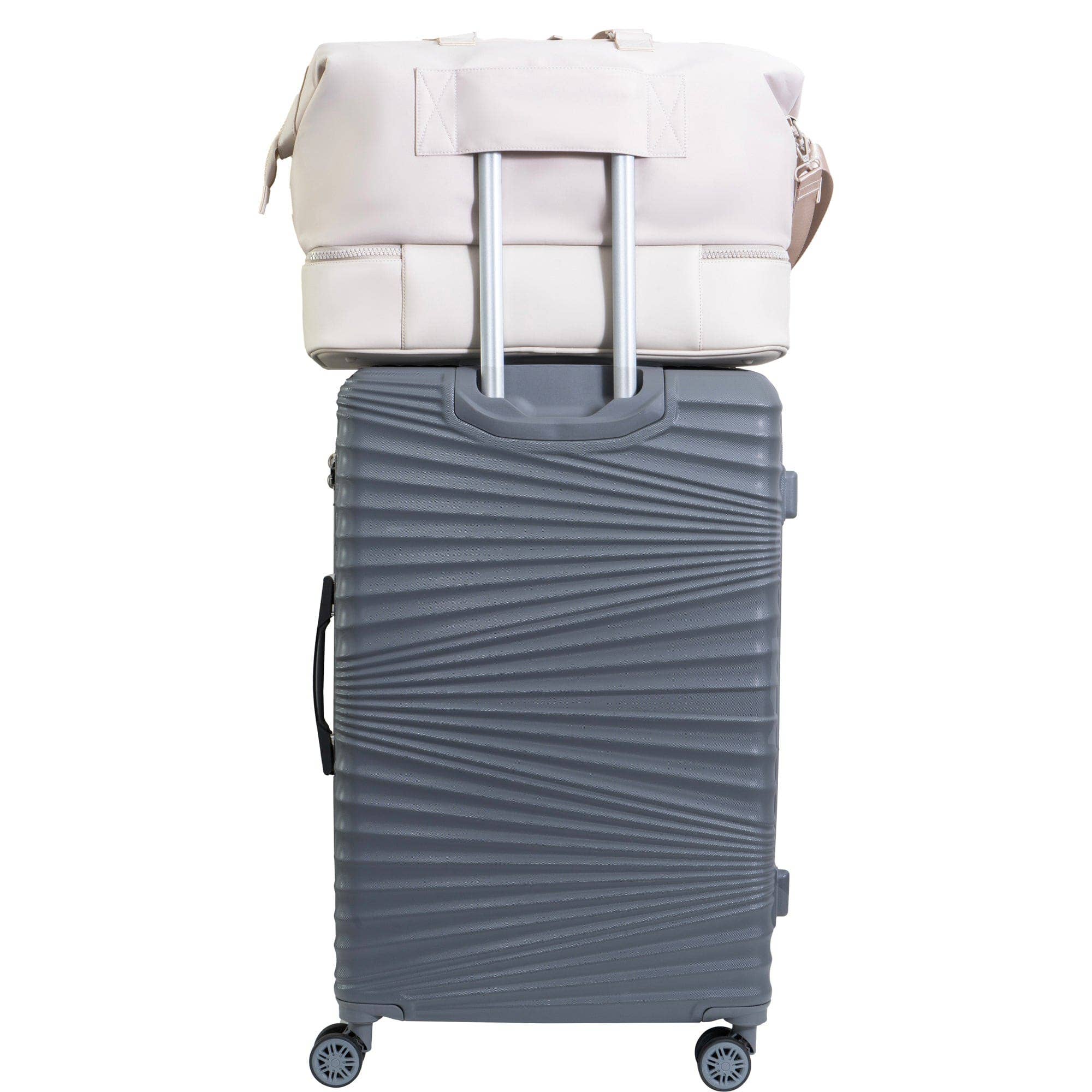 Magid - Wholesale Weekender Bag - Women's - Max Studio Sport Nylon & Faux Leather Drop Bottom Duffel Bag83