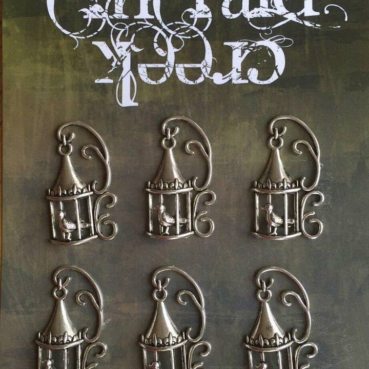 Fuglebur Charm 6/Pkg for engroshandel hos Emerald Creek Craft Supplies