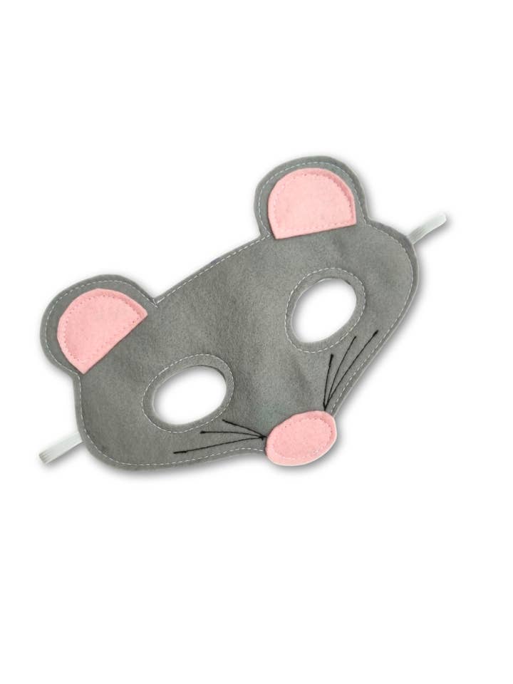 A is for Alice Costumes – wholesale Costume – Child – Kids Grey Felt Mouse Dress Up Mask 1