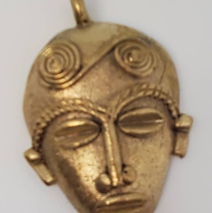 Brass Mask Pendant for wholesale by World Peaces