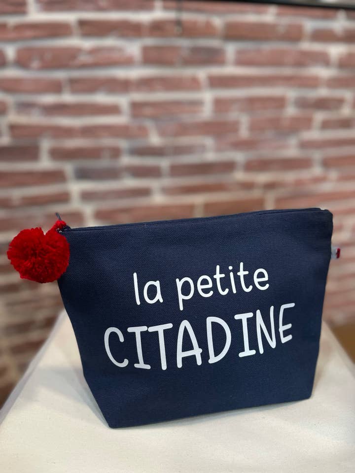 “La Petite Citadine” Marine Toiletry Bag for wholesale by Toiles Chics