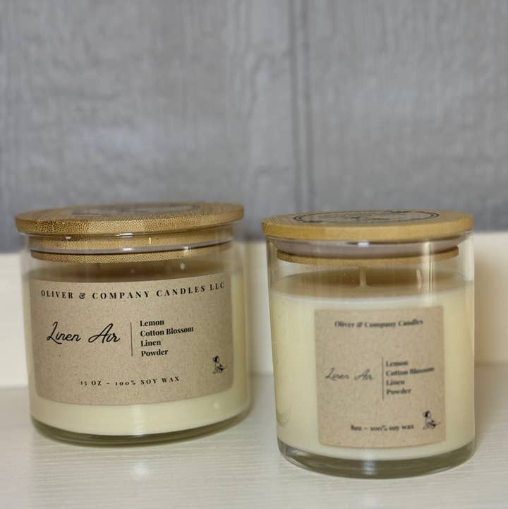 Oliver & Company Candles - Wholesale Jar/Filled Candle - Linen Air