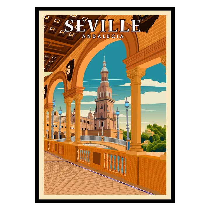 Seville Andalucía Poster for wholesale by Places of Art