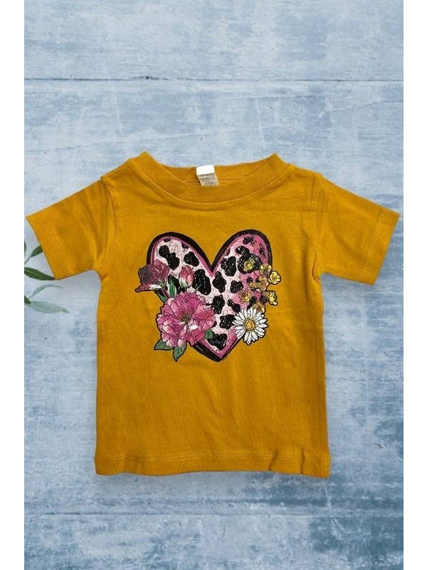 L&B Life - Vente T-shirt sérigraphié – enfant - T-shirt graphique Lf Leo Heart mignon, tendance, amusant1