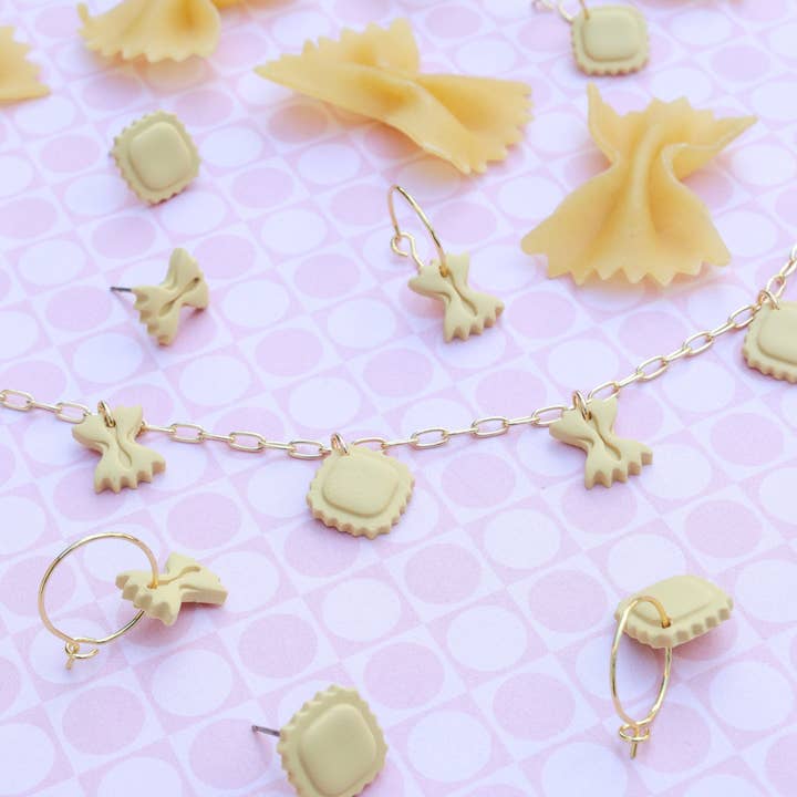 Lily and Sparrow Clay - Wholesale Hoop Earrings - Tiny Ravioli Hoops1