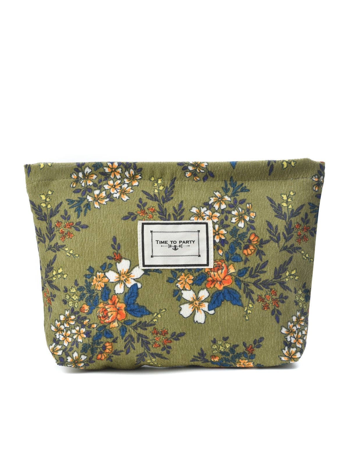 Funkyrel® Atzbranding Limited – wholesale Make-up/cosmetic bag – Cosbai - Corduroy Floral Cosmetic & Storage Bag1