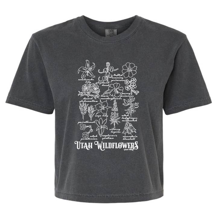 Camiseta Cuadrada de Flores Silvestres de Utah para Mujer para venta al por mayor de Fount Paper