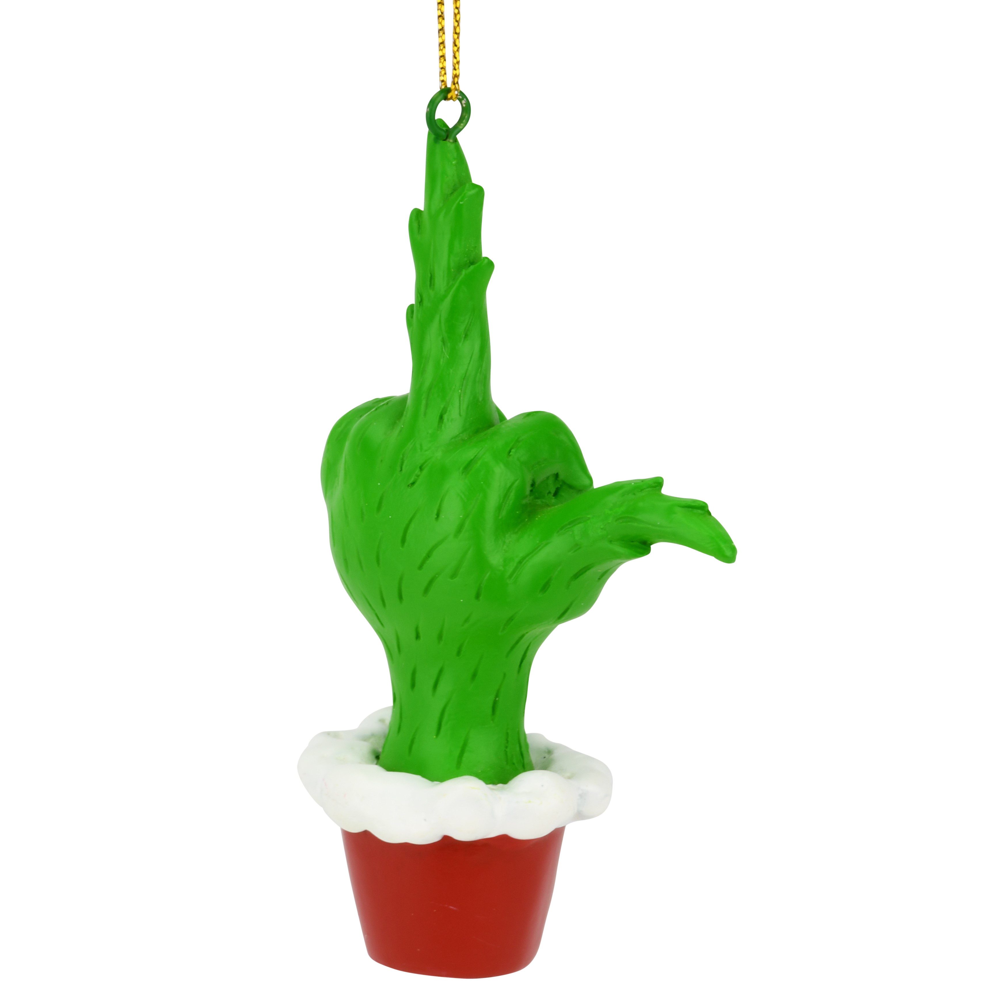 Tree Buddees - Wholesale Ornament - Green Hand Giving the Middle Finger Naughty Christmas Ornament3