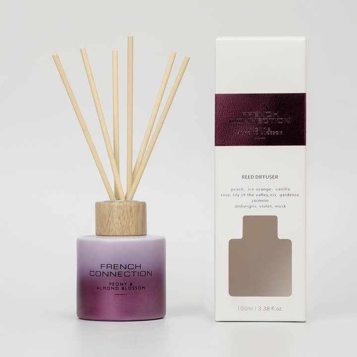 Ombre Peony & Almond Blossom Reed Diffuser 100ml for wholesale by French Connection