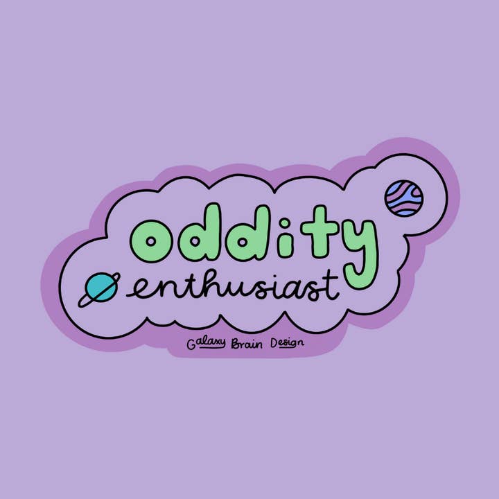 Galaxy Brain Design - Wholesale Sticker - Oddity Enthusiast Sticker