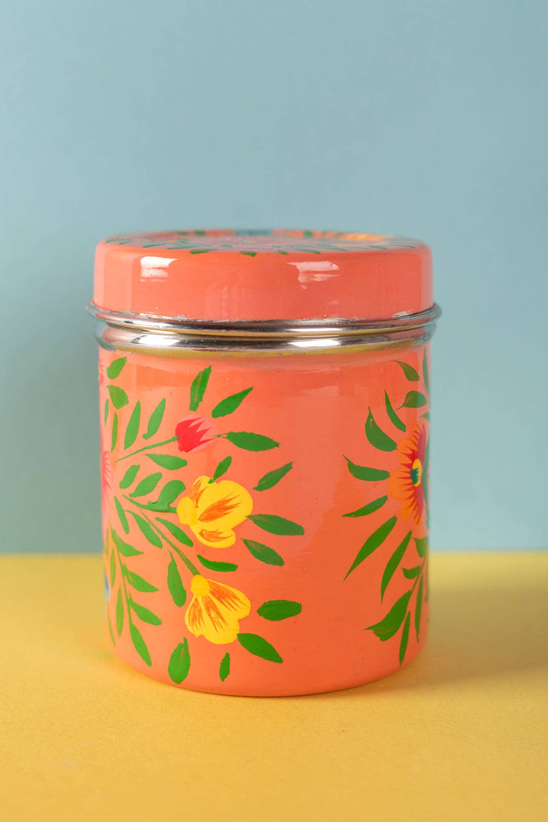 Ian Snow Ltd – wholesale Kitchen storage/organiser – Pink Kashmiri Spice Tin4