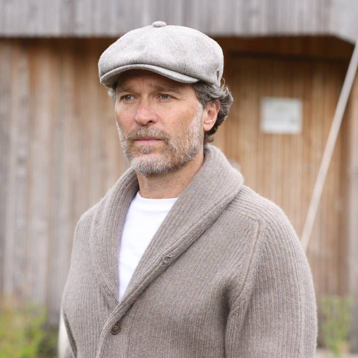 Heritage Traditions - Venta al por mayor Gorro de estilo colegial - Hombre - Gorra Newsboy de mezcla de lana lisa Carlyle Heath3