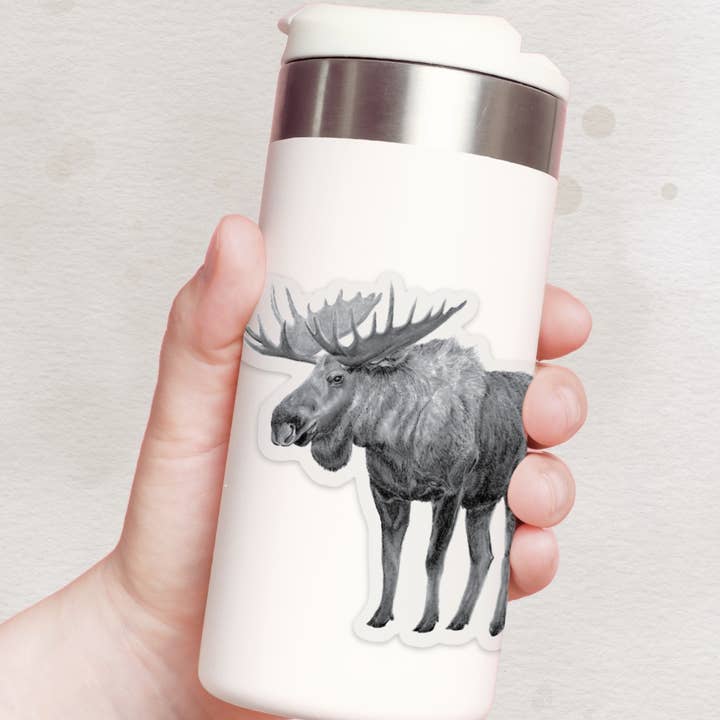 Pen On Paper Co - Wholesale Sticker - Moose Sticker - Dishwasher Safe