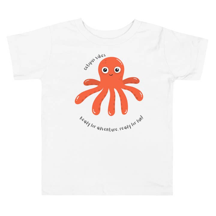 Octopus Vibes - Kleinkind Kurzarm-T-Shirt für den Großhandel von Happymom