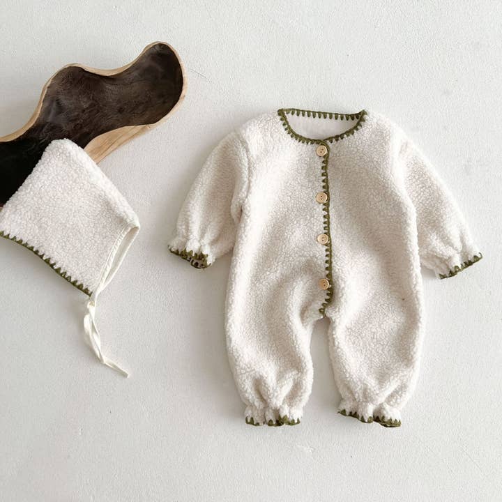 MyKids-USA® - Wholesale Jumpsuit - Baby - Baby Solid Color Vintage Style Fleece Jumpsuits