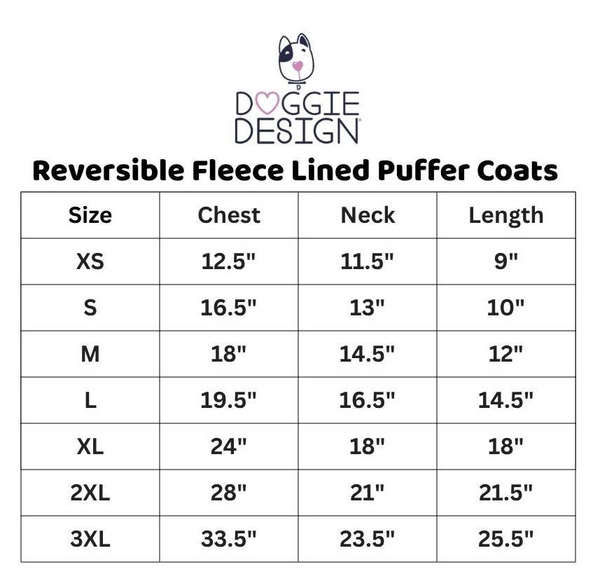 Doggie Design - Wholesale Pet Coat - Dog - Reversible Fleece Lined Puffer Dog Coat - Blue Plaid4